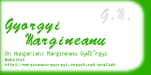 gyorgyi margineanu business card